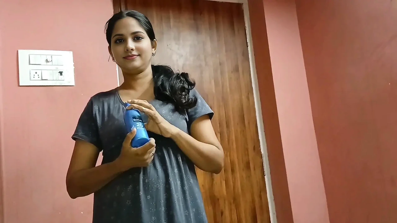 Indian Beautiful Wife Calm Angry Husband With Massage
