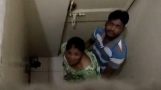 Desi Stud Takes A Dirty Whore In The Restroom Stall