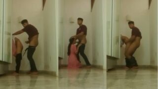 Passionate Corridor Encounter: A Couple’s Steamy Standing Tryst