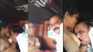 Kannada Politician Gets Wild Outdoors, Sucking On Tits In A Car