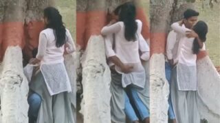 College Couple Gets Wild And Nasty Under A Big Tree, Fucking In The Open Air